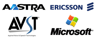 Aastra, Ericsson, AVST, Microsoft